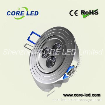 3*1w led ceiling light